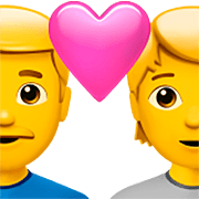 👨‍❤️‍🧑 Emoji Pareja Enamorada: Hombre, Persona en Apple iOS 16.4.