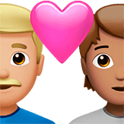 Émoji 👨🏼‍❤️‍🧑🏽 Couple Avec Cœur: Homme, Personne, Peau Moyennement Claire, Peau Légèrement Mate sur Apple iOS 16.4.