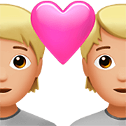 💑🏼 Emoji Casal Apaixonado, Pele Morena Clara na Apple iOS 16.4.