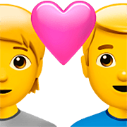 🧑‍❤️‍👨 Emoji Pareja Enamorada: Persona, Hombre en Apple iOS 16.4.