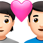 Emoji 🧑🏻‍❤️‍👨🏻 Coppia Con Cuore: persona, uomo, Carnagione Chiara su Apple iOS 16.4.