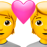 🧑‍❤️‍🧑 Emoji Pareja Enamorada: Persona, Persona en Apple iOS 16.4.