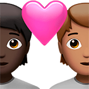 🧑🏿‍❤️‍🧑🏽 Emoji Casal Apaixonado: Pessoa, Pessoa, Pele Escura, Pele Morena na Apple iOS 16.4.