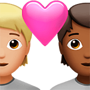 🧑🏼‍❤️‍🧑🏾 Emoji Liebespaar: Person, Person, mittelhelle Hautfarbe, mitteldunkle Hautfarbe Apple iOS 16.4.