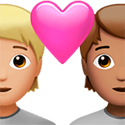 🧑🏼‍❤️‍🧑🏽 Emoji Liebespaar: Person, Person, mittelhelle Hautfarbe, mittlere Hautfarbe Apple iOS 16.4.