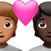 Émoji 🧑🏽‍❤️‍🧑🏿 Couple Avec Cœur: Personne, Personne, Peau Légèrement Mate, Peau Foncée sur Apple iOS 16.4.