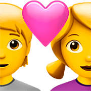 🧑‍❤️‍👩 Emoji Casal Apaixonado: Pessoa, Mulher na Apple iOS 16.4.