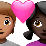 🧑🏽‍❤️‍👩🏿 Emoji Pareja Enamorada: Persona, Mujer, Tono De Piel Medio, Tono De Piel Oscuro en Apple iOS 16.4.