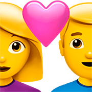 Émoji 👩‍❤️‍👨 Couple Avec Cœur : Femme Et Homme sur Apple iOS 16.4.