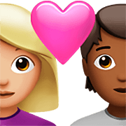 Émoji 👩🏼‍❤️‍🧑🏾 Couple Avec Cœur: Femme, Personne, Peau Moyennement Claire, Peau Mate sur Apple iOS 16.4.