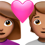 Emoji 👩🏽‍❤️‍🧑🏽 Coppia Con Cuore: Donna, persona, Carnagione Olivastra su Apple iOS 16.4.