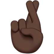 🤞🏿 Emoji Dedos Cruzados: Tono De Piel Oscuro en Apple iOS 16.4.
