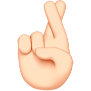 🤞🏻 Emoji Dedos Cruzados: Tono De Piel Claro en Apple iOS 16.4.