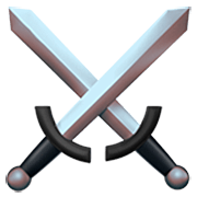 Émoji ⚔️ épées Croisées sur Apple iOS 16.4.