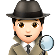 Emoji 🕵🏻 Detective: Carnagione Chiara su Apple iOS 16.4.