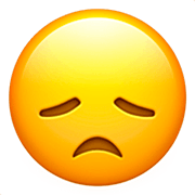 😞 Emoji enttäuschtes Gesicht Apple iOS 16.4.