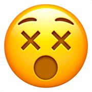 Emoji 😵 Faccina Frastornata su Apple iOS 16.4.