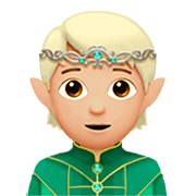 🧝🏼 Emoji Elf(e): mittelhelle Hautfarbe Apple iOS 16.4.