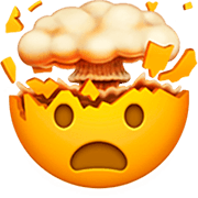 🤯 Emoji explodierender Kopf Apple iOS 16.4.