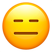 😑 Emoji Cara Sin Expresión en Apple iOS 16.4.
