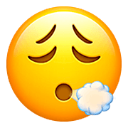 😮‍💨 Emoji Cara Exhalando en Apple iOS 16.4.