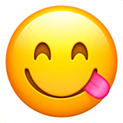 Emoji 😋 Faccina Che Si Lecca I Baffi su Apple iOS 16.4.