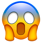 😱 Emoji vor Angst schreiendes Gesicht Apple iOS 16.4.