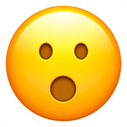 😮 Emoji Rosto Com Boca Aberta na Apple iOS 16.4.