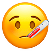 Emoji 🤒 Faccina Con Termometro su Apple iOS 16.4.