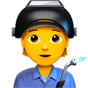 Emoji 🧑‍🏭 Persona Che Lavora In Fabbrica su Apple iOS 16.4.