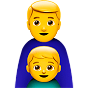 Emoji 👨‍👦 Famiglia: Uomo E Bambino su Apple iOS 16.4.