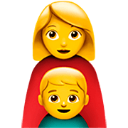 👩‍👦 Emoji Família: Mulher E Menino na Apple iOS 16.4.