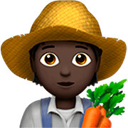 🧑🏿‍🌾 Emoji Agricultor: Tono De Piel Oscuro en Apple iOS 16.4.