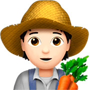 Emoji 🧑🏻‍🌾 Agricoltore: Carnagione Chiara su Apple iOS 16.4.