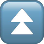 ⏫ Emoji Triángulo Doble Hacia Arriba en Apple iOS 16.4.