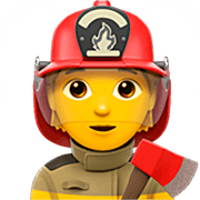 Emoji 🧑‍🚒 Pompiere su Apple iOS 16.4.