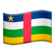 🇨🇫 Emoji Bandera: República Centroafricana en Apple iOS 16.4.