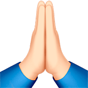 🙏🏻 Emoji Manos En Oración: Tono De Piel Claro en Apple iOS 16.4.