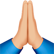 🙏🏼 Emoji Manos En Oración: Tono De Piel Claro Medio en Apple iOS 16.4.