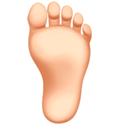 🦶🏻 Emoji Fuß: helle Hautfarbe Apple iOS 16.4.