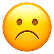 ☹️ Emoji Cara Con El Ceño Fruncido en Apple iOS 16.4.
