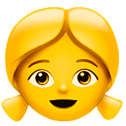 Emoji 👧 Bambina su Apple iOS 16.4.