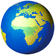 🌍 Emoji Globus mit Europa und Afrika Apple iOS 16.4.