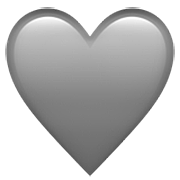 🩶 Emoji Graues Herz Apple iOS 16.4.