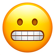 😬 Emoji Rosto Expressando Desagrado na Apple iOS 16.4.