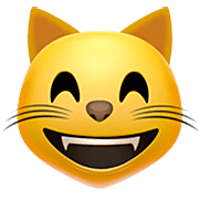😸 Emoji Gato Sonriendo Con Ojos Sonrientes en Apple iOS 16.4.