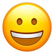 Emoji 😀 Faccina Con Un Gran Sorriso su Apple iOS 16.4.