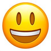 😃 Emoji grinsendes Gesicht mit großen Augen Apple iOS 16.4.