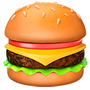 Emoji 🍔 Hamburger su Apple iOS 16.4.