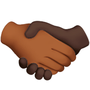 🫱🏾‍🫲🏿 Emoji Handschlag: mitteldunkle Hautfarbe, dunkle Hautfarbe Apple iOS 16.4.